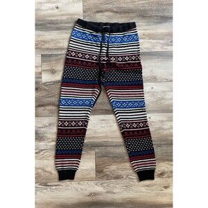 American Eagle Jogger Pants Women Large Multicolor Floral Drawstring Pull On